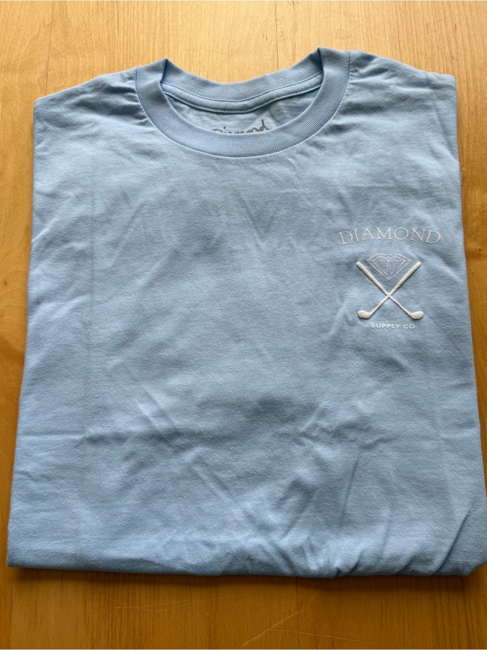 Diamond Supply Co Golf Classic Tee Light Blue Embroidered Men’s Large